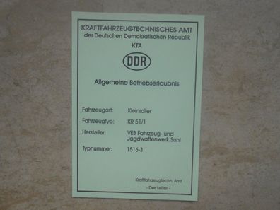 ABE, Kleinroller, Schwale, KR51/1, DDR