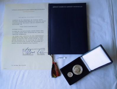 DDR Ernst Moritz Arndt Medaille 1969 mit Etui plus Urkunde (115742)