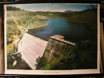Schulwandbild Wandbild Bild Cotter-Damm Staudamm bei Canberra Australien 71x51cm