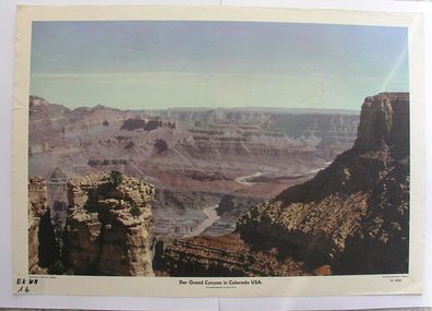 Wandbild Der Grand Canyon Colorado / Arizona USA 92x64cm 1951 vintage picture