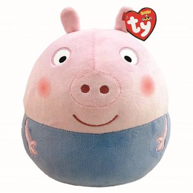 Ty 39316 George Peppa Pig Squish a Boo Plüsch Kissen 20cm Stofftier Pillow Plush