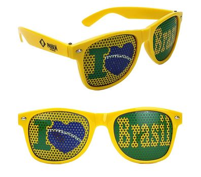 3x PASSOA I Love Brasil Brille - WM / EM Zubehör / Fanartikel - Sonnenbrille /