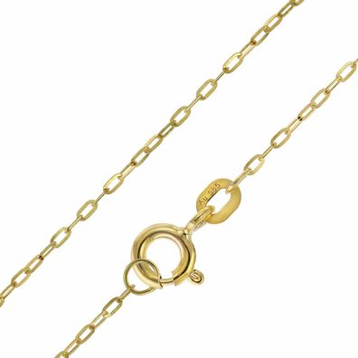 trendor Schmuck Damen-Halskette 585 Gold / 14 Karat Flachanker 1,1 mm breit 51895
