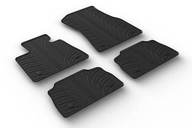 Design Gummi Fußmatten passend für BMW X6 G06, X6M F96 11.2019> Passform Gummimatten
