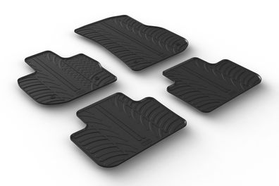 Design Gummi Fußmatten passend für BMW X3 G01, X3M F97 10.2017> Passform Gummimatten