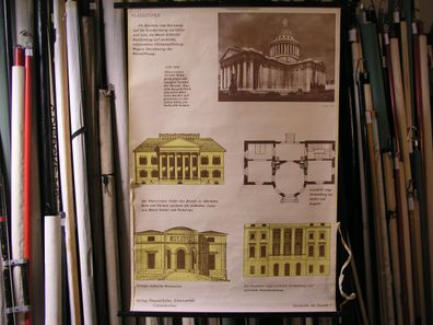 Architektur Klassizismus Baustil Geschichte 1960 Schulwandbild Wandbild 80x116cm