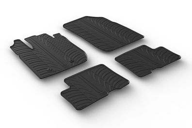 Design Gummi Fußmatten passend für Dacia Duster 01.2018> Passform Gummimatten