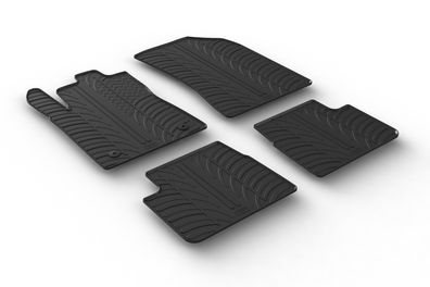 Design Gummi Fußmatten passend für Citroen C3 01.2017> Passform Gummimatten