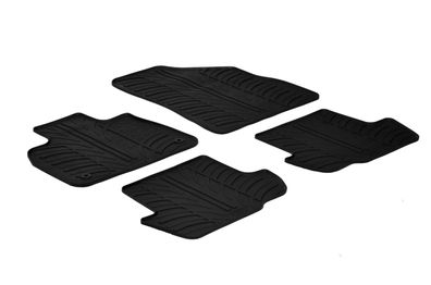 Design Gummi Fußmatten passend für Citroen DS5 03.2012-05.2015 Passform Gummimatten