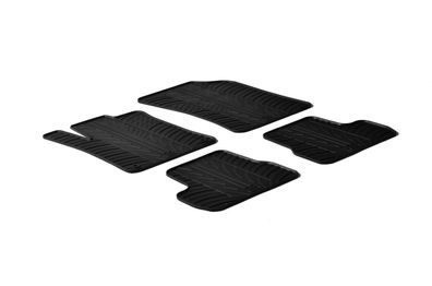 Design Gummi Fußmatten passend für Citroen C3 01.2010-01.2017 Passform Gummimatten