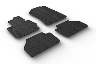 Design Gummi Fußmatten passend für BMW X3 F25 11.2010-09.2017 Passform Gummimatten