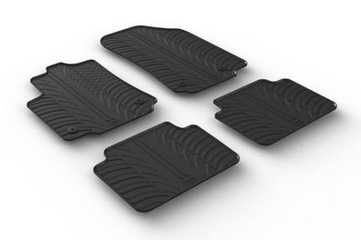 Design Gummi Fußmatten passend für Citroen C3 Aircross 11.2017> Passform Gummimatten