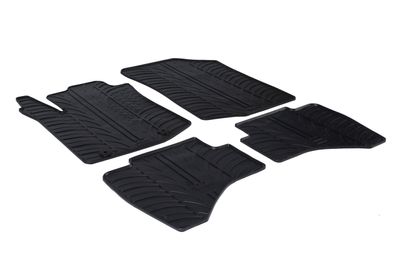 Design Gummi Fußmatten passend für Citroen C1 07.2014> Passform Gummimatten