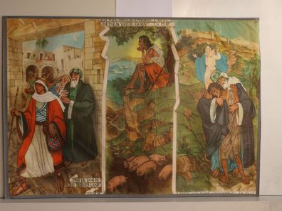 Bibelgeschichte HV57 Der verlorene Sohn 1960 Schulwandbild Wandbild 98x68cm