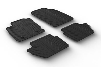 Design Gummi Fußmatten passend für Ford EcoSport 11.2017> Passform Gummimatten
