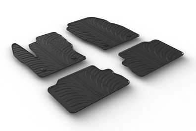 Design Gummi Fußmatten passend für Ford Kuga 02.2017-04.2020 Passform Gummimatten