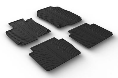 Design Gummi Fußmatten passend für Honda CR-V 09.2018> Passform Gummimatten