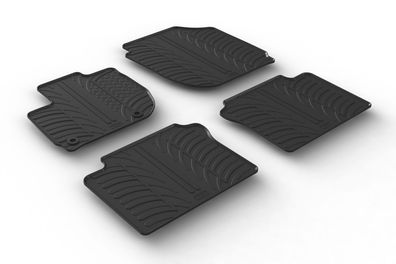 Design Gummi Fußmatten passend für Honda HR-V 09.2015> Passform Gummimatten