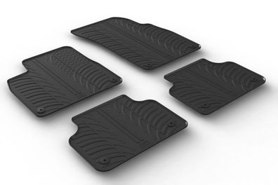 Design Gummi Fußmatten passend für Audi Q8, SQ8, RSQ8 05.2018> Passform Gummimatten