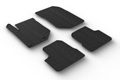 Design Gummi Fußmatten passend für Peugeot 208 11.2019> Passform Gummimatten