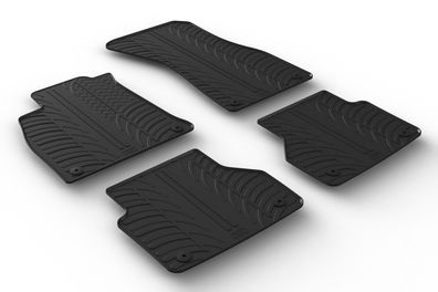 Design Gummi Fußmatten passend für Audi A7, S7 & RS7 4K 02.2018> Passform Gummimatten