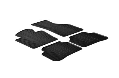Design Gummi Fußmatten passend für VW Passat CC 05.2008-08.2016 Passform Gummimatten