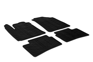 Design Gummi Fußmatten passend für Hyundai i10 11.2013-01.2020 Passform Gummimatten