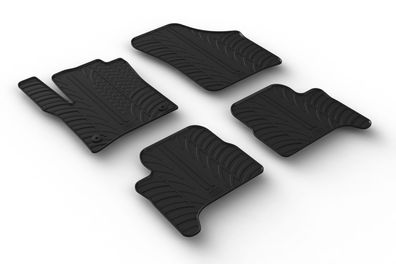 Design Gummi Fußmatten passend für Skoda Citigo e 09.2019> Passform Gummimatten