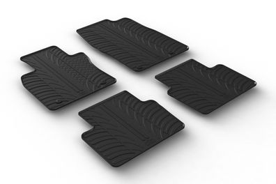 Design Gummi Fußmatten passend für Mazda 3 Schrägheck 02.2019> Passform Gummimatten