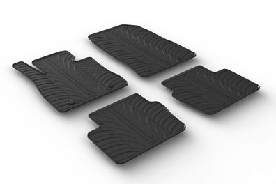Design Gummi Fußmatten passend für Mazda 2 02.2015> Passform Gummimatten