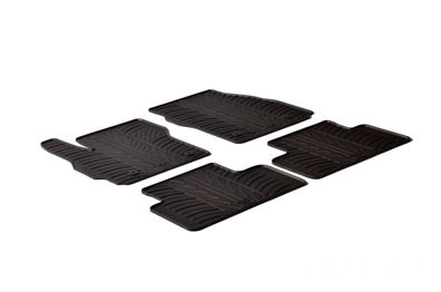 Design Gummi Fußmatten passend für Mazda 5 10.2010-08.2015 Passform Gummimatten