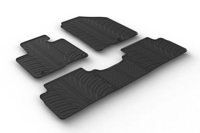 Design Gummi Fußmatten passend für Kia Sorento 03.2015> Passform Gummimatten
