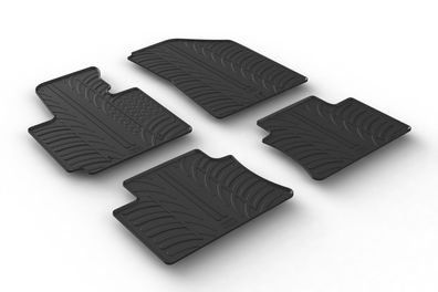 Design Gummi Fußmatten passend für Kia Soul 03.2014> Passform Gummimatten