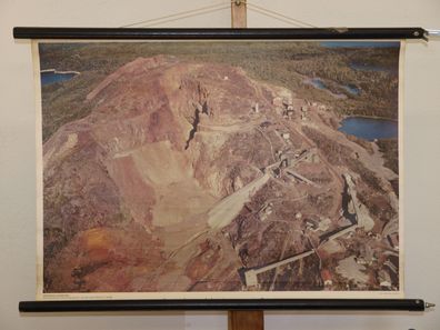 Eisenerz Bergwerk Jamestown Ontario Kanada 1960 Schulwandbild Wandbild 71x50cm