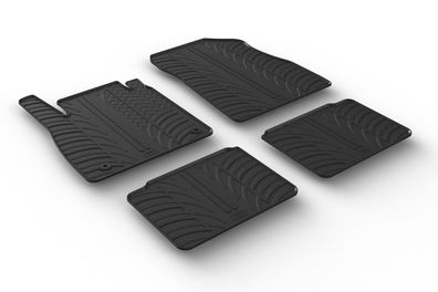 Design Gummi Fußmatten passend für Nissan Micra 03.2017> Passform Gummimatten