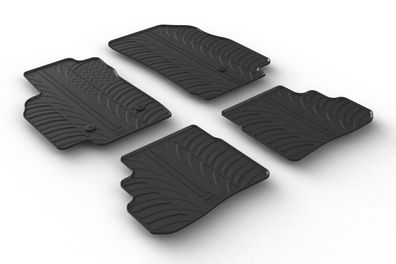 Design Gummi Fußmatten passend für Opel Karl 07.2015> Passform Gummimatten