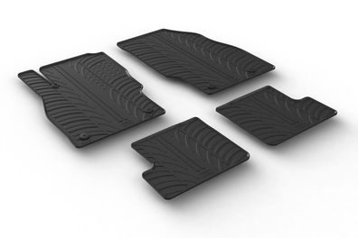 Design Gummi Fußmatten passend für Opel Adam 01.2013> Passform Gummimatten