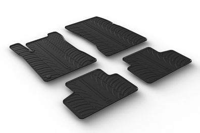 Design Gummi Fußmatten passend für Mercedes GLB X247 12.2019> Passform Gummimatten