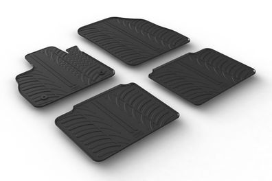 Design Gummi Fußmatten passend für Renault Espace 04.2015> Passform Gummimatten