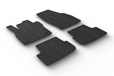 Design Gummi Fußmatten passend für Seat Ibiza 06.2017> Passform Gummimatten