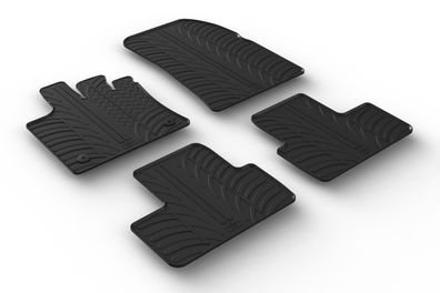 Design Gummi Fußmatten passend für Renault Captur 08.2020> Passform Gummimatten