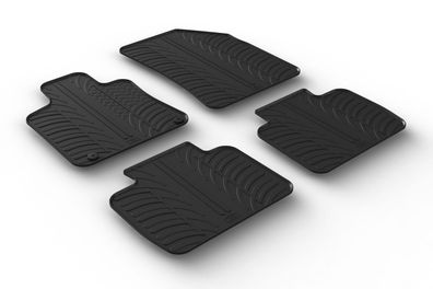 Design Gummi Fußmatten passend für Peugeot 508 & 508 SW 06.2019> Passform Gummimatten