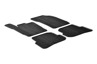 Design Gummi Fußmatten passend für Audi A1 & S1 07.2010-11.2018 Passform Gummimatten