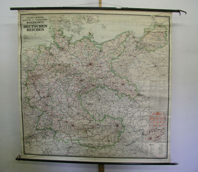 schöne Kontorwandkarte Großdeutschland 1938 175x173 Greater Germany vintage map