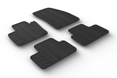 Design Gummi Fußmatten passend für Volvo XC40 02.2018> Passform Gummimatten