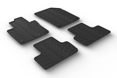 Design Gummi Fußmatten passend für Volvo XC60 07.2017> Passform Gummimatten