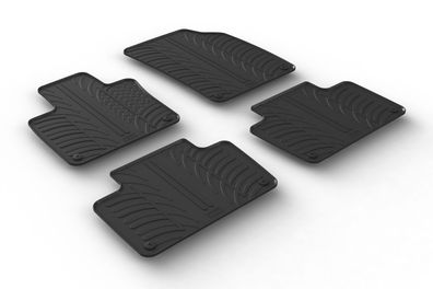 Design Gummi Fußmatten passend für Volvo XC90 02.2015> Passform Gummimatten