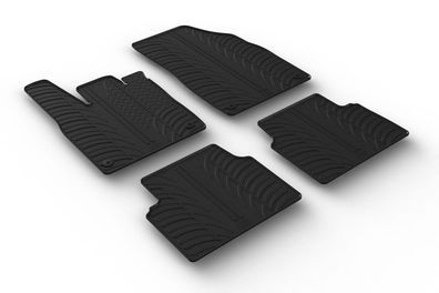 Design Gummi Fußmatten passend für VW ID.3 09.2020> Passform Gummimatten
