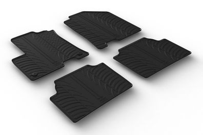 Design Gummi Fußmatten passend für Kia e-Niro 12.2018> Passform Gummimatten