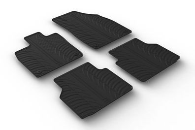 Design Gummi Fußmatten passend für Audi Q4 e-tron 07.2021> Passform Gummimatten